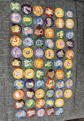 Frito Lay Pokémon Tazo Sammlung, ca. 70 TCG Sammelchips, Pikachu & mehr