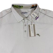 Tommy Bahama IslandZone Polo Shirt Mens XXL Tall White NWT Performance Golf