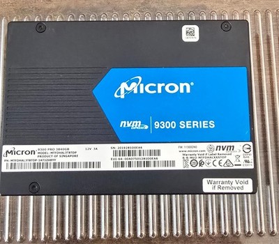 MTFDHAL3T8TDP Micron 9300 PRO 3.84TB PCI-E 3.0 x4 NVMe U.2 2.5'' TLC SSD