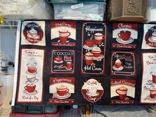 christmas fabric panel