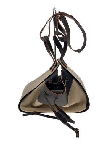 LOEWE Hammock/Calf Linen/Shoulder Bag/ /Brown