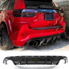 For Jeep Grand Cherokee SRT 14-21 V1 Carbon Color Shark Fin Rear Bumper Diffuser