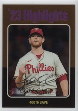 2024 Heritage High Number '23 Season Highlights Chrome /699 Craig Kimbrel 1nq3