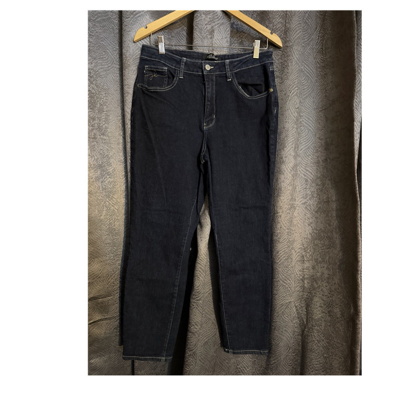 Judy Blue Mom Jeans Dark Wash Blue Denim High Rise Stretch 5-Pocket Women 13/31