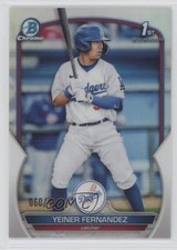 2023 Bowman Chrome Prospects Refractor 60/499 Yeiner Fernandez #BCP-138 11wa