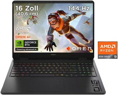 HP OMEN Gaming 16-ap0291ng 16,1 Zoll Ryzen 9 RTX5070 1TB SSD 32GB RAM B-WARE