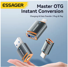 Essager USB3.0 OTG Adapter Type-C USB-A Micro Female to USB Micro iP Type-C