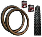 Baldys 29 x 2.25 Mountain Bike Classic Brown Wall Off Road TYREs TUBEs