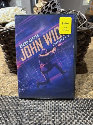 John Wick : Chapters 1 -3 , Keanu Reeves , New Sealed DVD