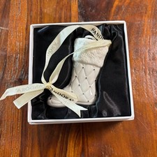 Pandora 2012 Limited Edition White Ceramic Christmas Stocking Ornament with Box