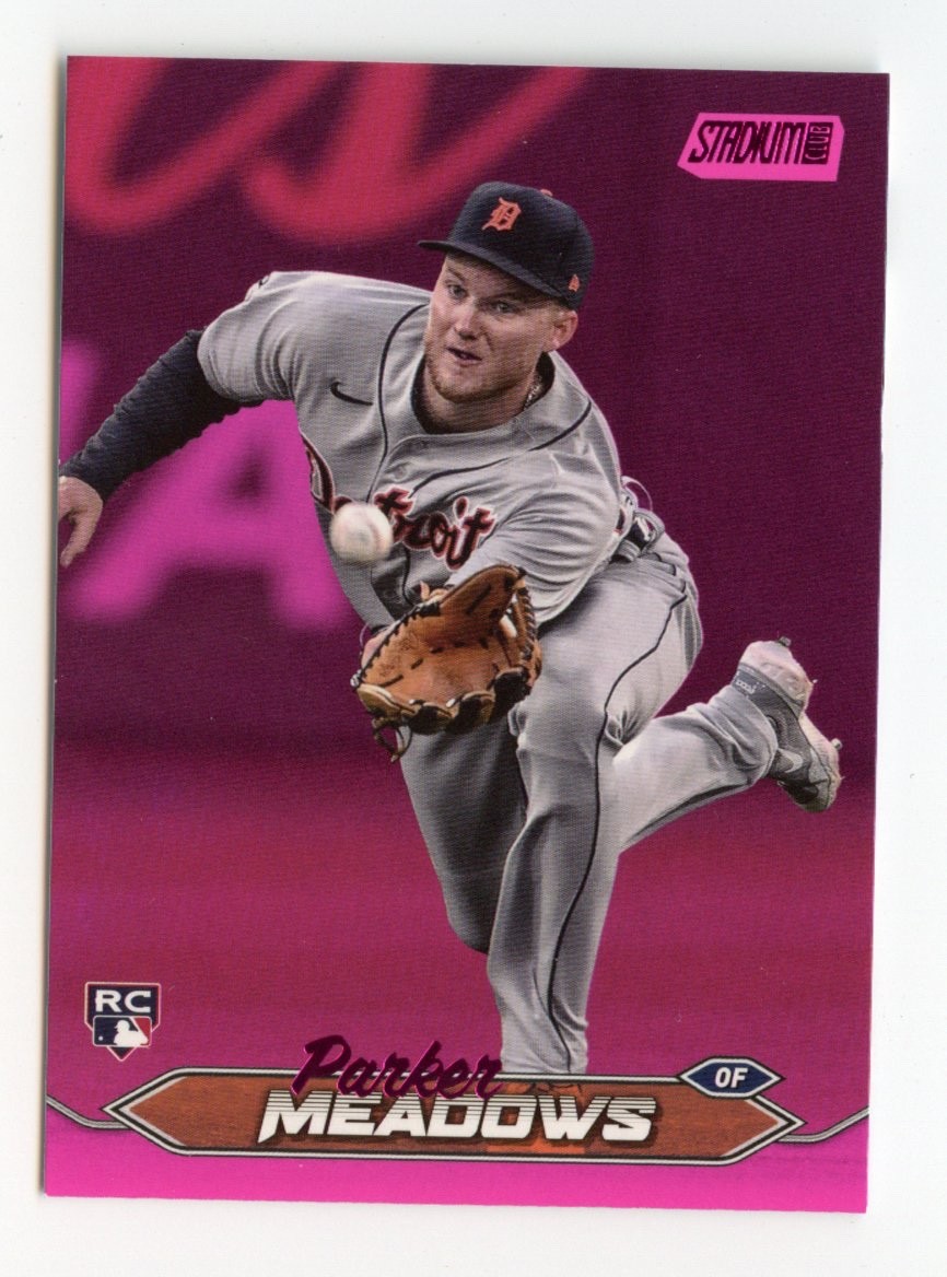 2024 Topps Stadium Club - Parker Meadows #105 Pink Foil (RC)