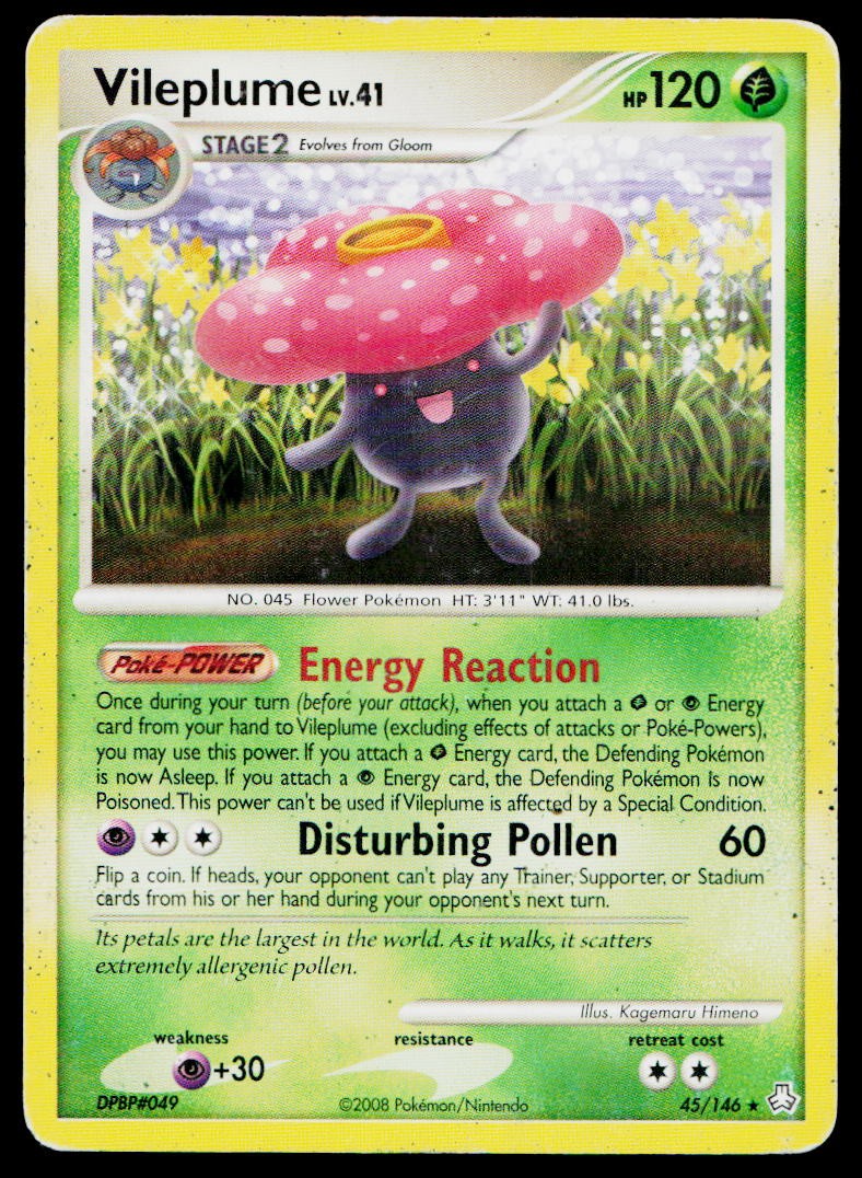 Vileplume 45/146 Rare Legends Awakened Pokemon Near Mint