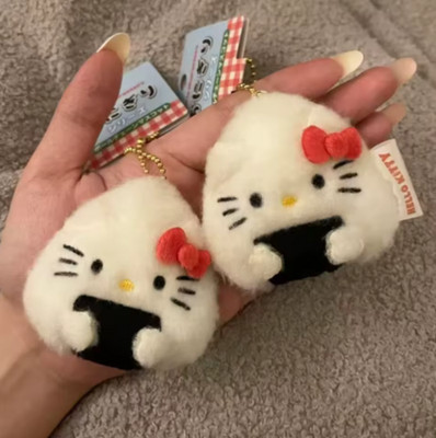 Sanrio Hello Kitty Sushi Pendant Keychain Plush Cat Bag Charm