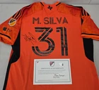 Houston Dynamo MICAEL SILVA Signed Match Used Soccer Jersey 2024 Season ORANGE