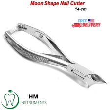 Professional Thick Nail Cutter Moon Shape Toenail Clipper Stainless Steel