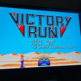 Victory Run TurboGrafx-16 Video Game HuCARD Only Racing 1989 Husdon Soft Tested