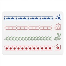 Border Stencil with Corners Template 11.7 x 8.3 Inch Reusable Stencil...