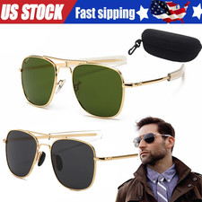Aviator Sunglasses Premium Military Pilot Ultraviolet Mens Polarized Sunglasses
