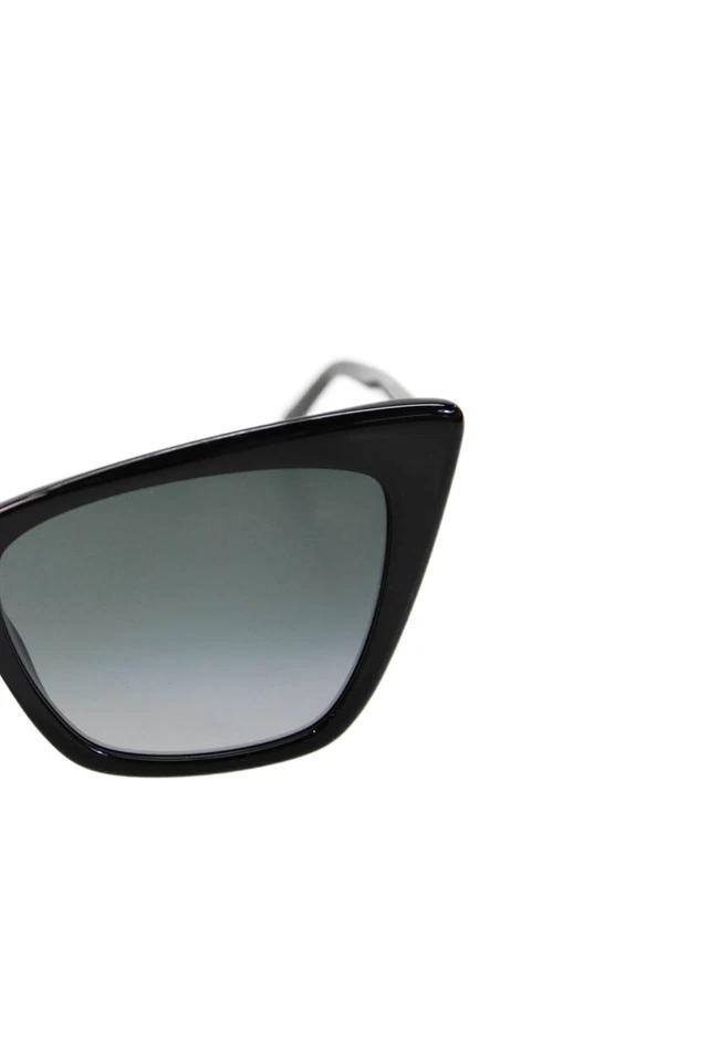 Jimmy Choo Womens Cat Eye Frame Ombre Lens Detail Sunglasses Solid Black - Image 2 of 4