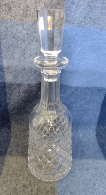 Tall 13" Irish Waterford Crystal Glass ALANA Decanter Beveled Stopper - Image 1 of 4