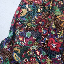 Fab Vintage Kitchen Apron USA Made Bold Flower Psychedelic quilted Chrismas