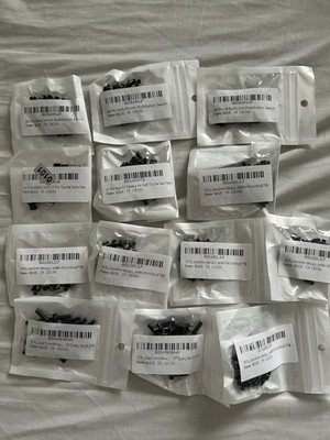 Restposten 13 Packungen elektronische Tast- & Drucktastenschalter - verschiedene Größen - Neu