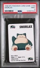 1998 KFC POKEMON CARD GAME #143 SNORLAX PSA 9