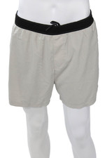 Rhone Mens Beige Drawstring Beach Shorts Size L