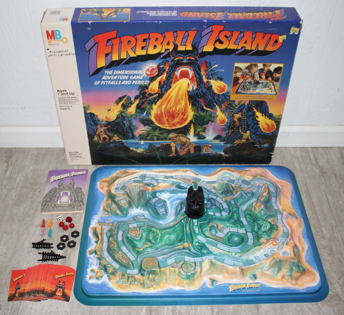 Fireball Island Board 1986 Contemporary Manufacture Board
