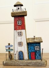 Light House Ornament Coastal Room Decor Nautical Bathroom Accessory 26cm