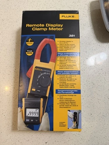 Fluke 381 Remote Display True RMS AC/DC Clamp Meter - product listing photo
