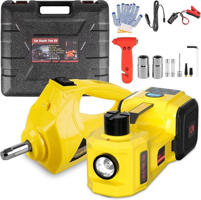 #ad Electric Car Jack 5 Ton 12V Digital Display Jack for Yellow $134.99