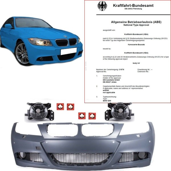 Sport StoßStange FüR Pdc+Nsw Passt FüR BMW E90 E91 Auch M Paket 08-11 LCI +Abe*-image