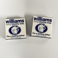 Set Of 2 Williams Mug Shaving Soap Discontinued 1.75oz New Old Stock