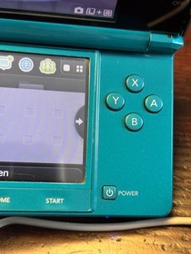 Nintendo 3DS Launch Edition Handheld System Aqua Blue Teal, CTR-001, USA, Tested