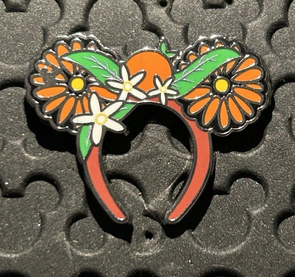 2025 WDW Hidden Mickey Pin Orange Bird Chaser Ears Headband Pin | eBay