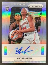 Kiki Iriafen 2025 Panini WNBA Prizm Throwback Signatures Auto Mystics