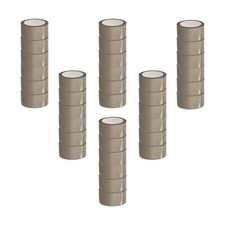 Tan Solid Box Adhesive Packing PVC Tape 1.88 Inch x 55 Yards 2.1 Mil 3240 Rolls