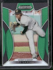 2019 Panini Prizm Draft Picks #67 T.J. Sikkema Green