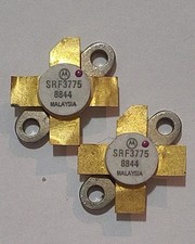 Authentic MOTOROLA SRF3775 RF POWER TRANSISTORS Matched Date Codes Rare NOS Pair