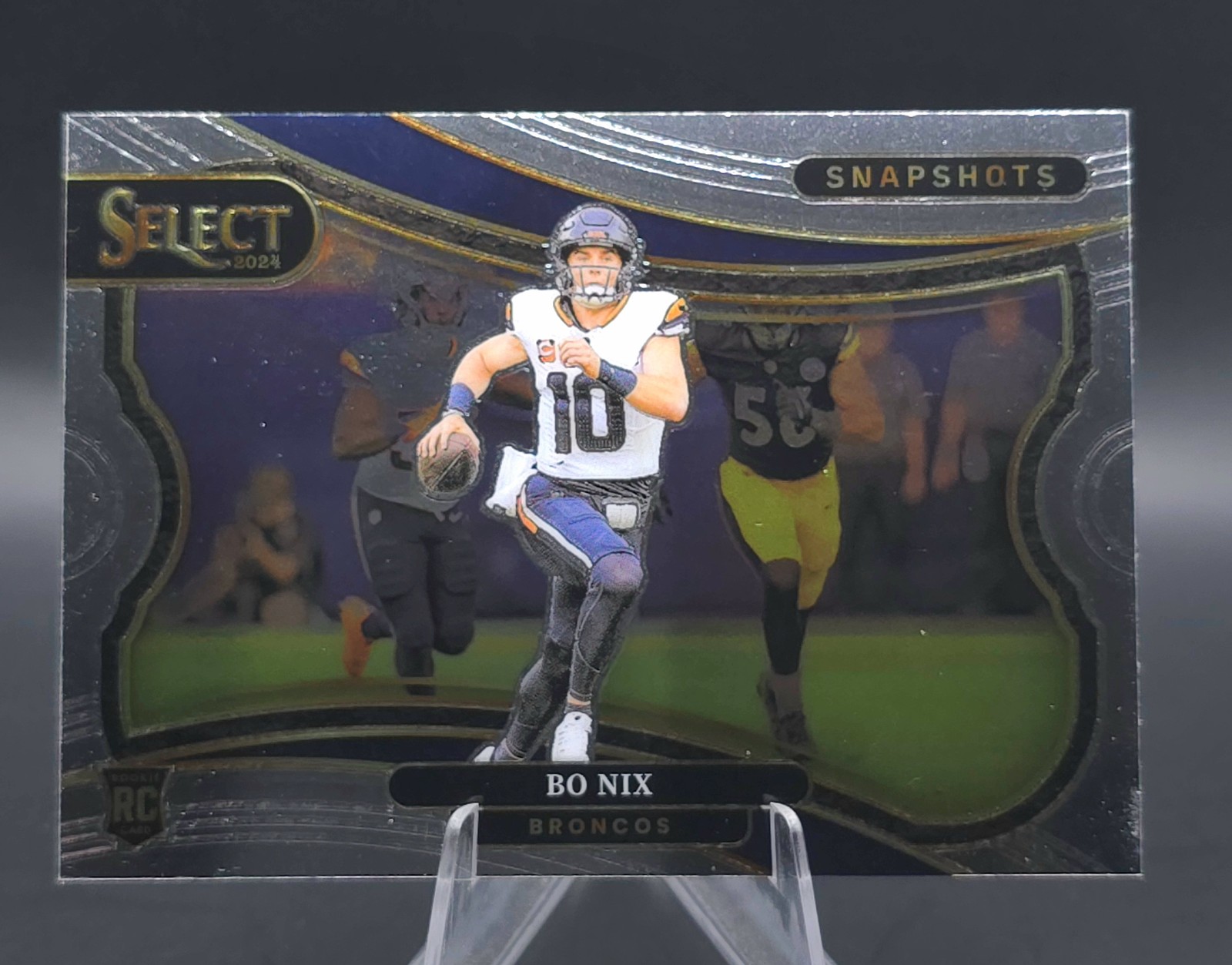 2024 Panini Select Snapshots Bo Nix #17 Rookie Insert RC Denver Broncos