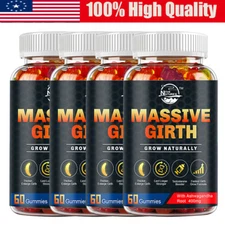 BEST-MALE ENLARGER 60 TO 240 GUMMIES THICKER LONGER BIGGER 3" GROWTH ENLARGEMENT