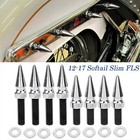 Chrome Rear Fender Spike Bolts Screws w/ Washers Kit For Harley Softail Slim FLS