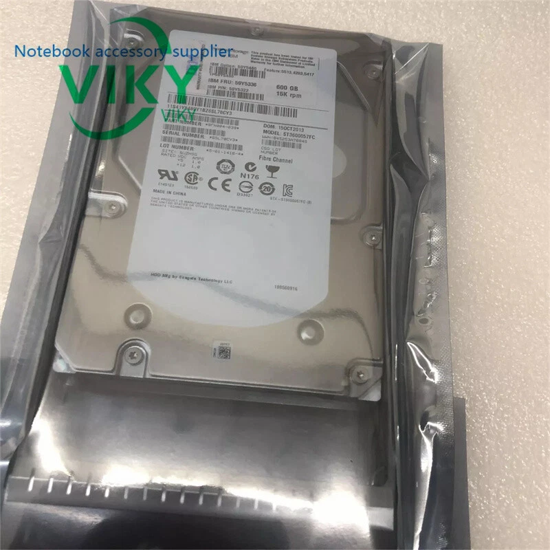 IBM 59Y5336 59Y5460 59Y5322 59Y5338 600GB 15K HP 4G 3.5" FC-AL HARD DRIVE - Image 2 of 4
