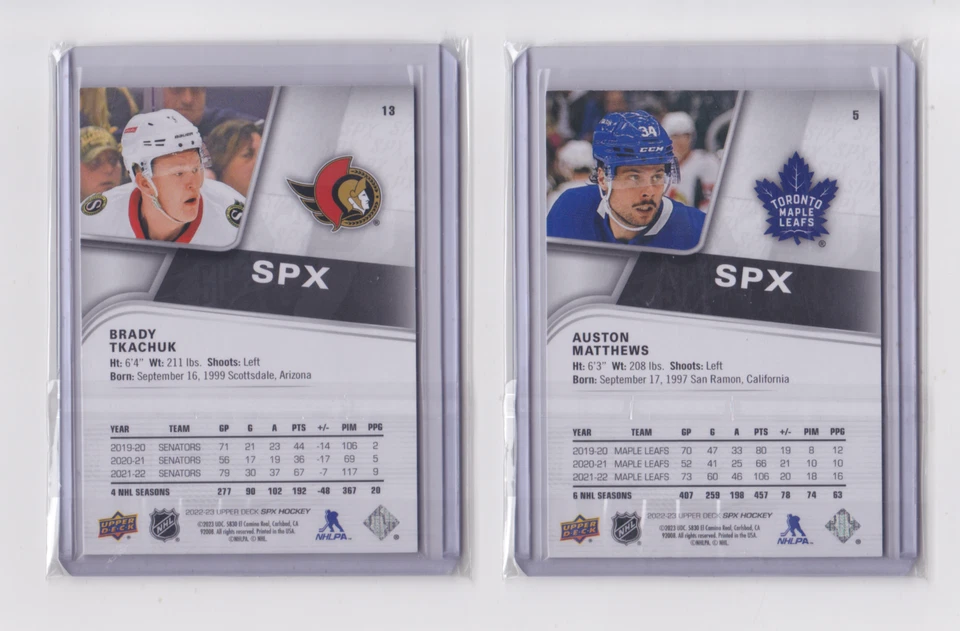 2022-23 UPPER DECK SPX BASE CARDS /299 - INCLUDING ROOKIES /299 - DROP DOWN LIST - Image 2 of 4