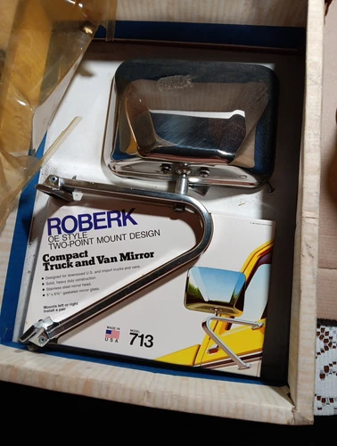 Roberk Model 713 NOS Truck And Van Mirror 2 Point Mount Made In USA