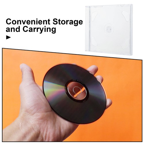 10pcs CD Storage Cases DVD Storage Cases Portable CD Storage Containers - Afbeelding 4 van 12