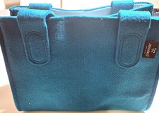JEMAKO Filztasche Petrol in M mit Abdeckung in Mint