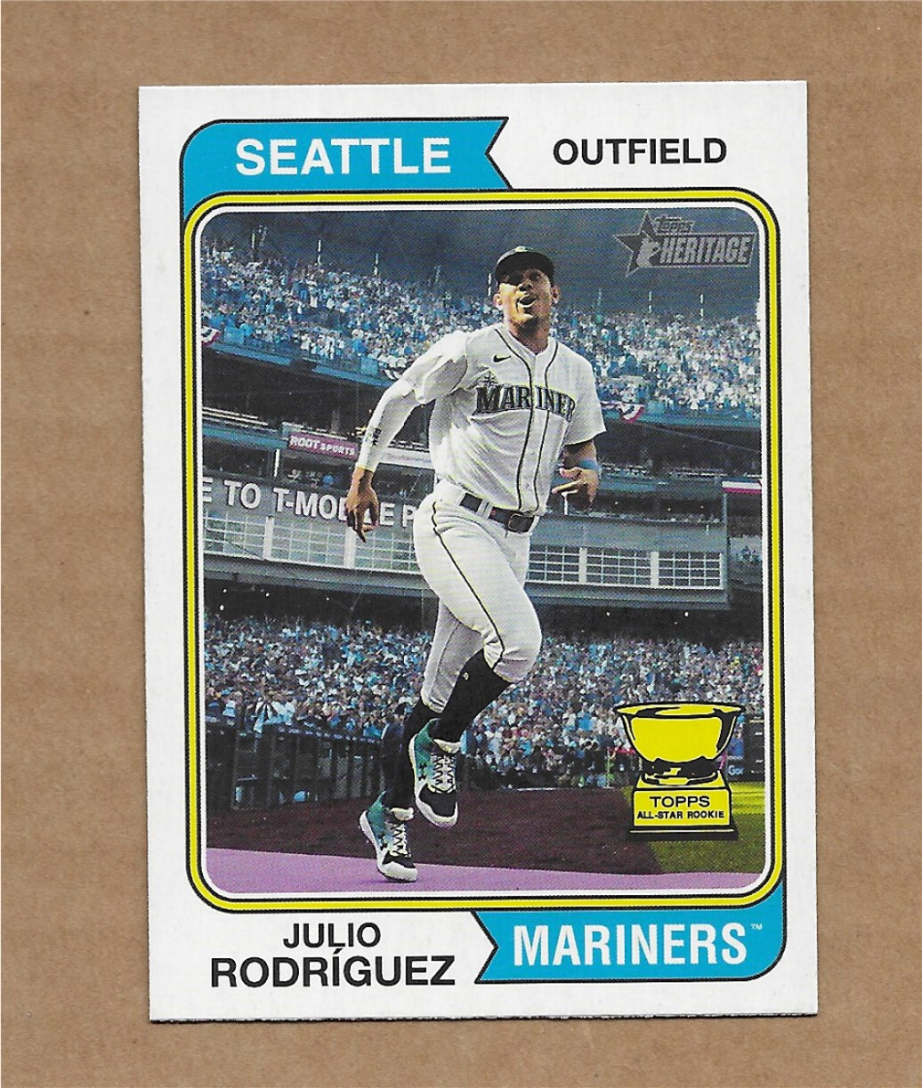 2023 Topps Heritage #18 Julio Rodriguez Image Variation Seattle Mariners