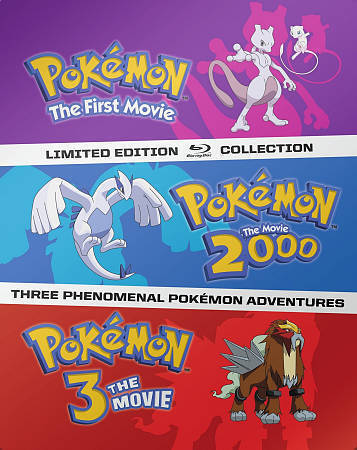 Pokemon Movie Collection The First Movie Pokemon 2000 Pokemon 3 Steelbook - Picture 1 of 1